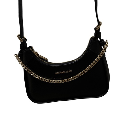 Michael Kors small Wilma Shoulder Bag black with gold hardware NWOT - Picture 2 of 4